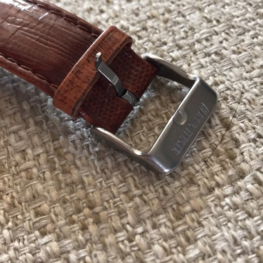 Bijoux Terner Tan/Grey Face Tachymetre Wrist Watch, Men’s